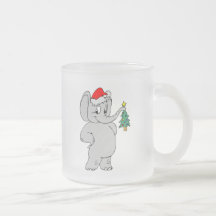Christmas Elephant Coffee Mug