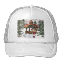 Christmas Elf at North Pole  Baseball Hat