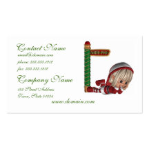 Christmas Elf Business Cards