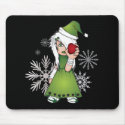 Christmas Emo Girl mousepads