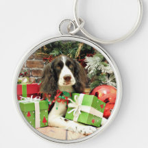 Christmas - English Springer Spaniel - Kinzie Key Chains