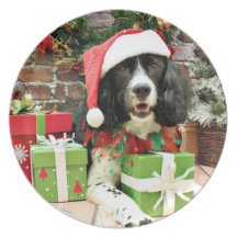 Christmas - English Springer Spaniel - Lucy Party Plates