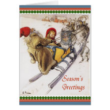 Christmas Eve Sleigh Ride Cards