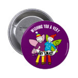 Christmas Fairies - Wishing you a very gay xmas Pinback Button