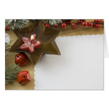 Christmas floating candle card