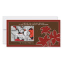 Christmas flower photocard