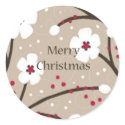Christmas Flowers and Berries Sticker