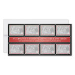 Christmas Frame Collage Red Black photo cards