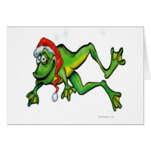 Christmas Frog Card
