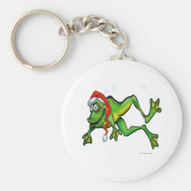 Christmas Frog Key Chain