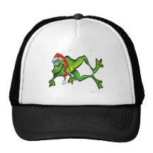 Christmas Frog Trucker Hats