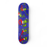 Christmas Frogs jumping, dancing and celebrating! skateboards