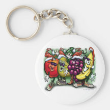 Christmas Fruit Key Chains