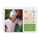 Christmas Fun Christmas Card (Green) invitations