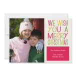 Christmas Fun Christmas Card (Red) invitations