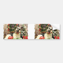 Christmas - German Shepherd - Reba Bumper Stickers