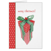 Christmas Gift dots Card