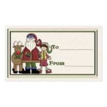 Christmas gift tag6 business cards