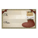 Christmas Gift Tag business cards