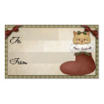Christmas Gift Tag business cards