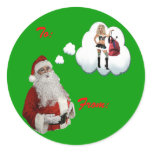 Christmas Gift Tag Stickers - Naughty Santa