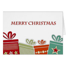 Christmas Gifts, Merry Christmas Card