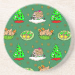 Christmas – Gingerbread Houses & Frosted Cookies Coasters
