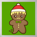 Christmas Gingerbread Man Print
