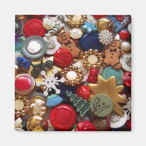 Christmas Gingerbread Men Buttons Fridge Magnets