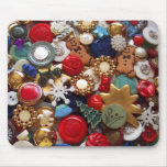 Christmas Gingerbread Men Buttons mousepads