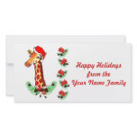 Christmas Giraffe photo cards