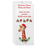 Christmas Giraffe rack cards