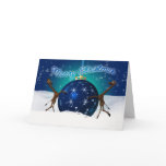 Christmas Giraffe With Giant Bauble Cards