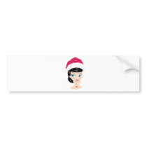 Christmas Girl bumper stickers