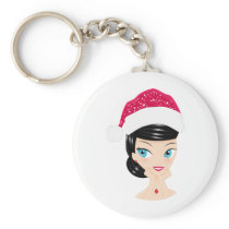 Christmas Girl keychains