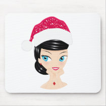 Christmas Girl mousepads