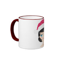 Christmas Girl mugs