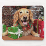 Christmas - Golden Retriever - Sidney Mousepad