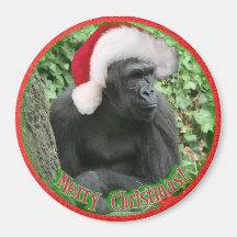 Christmas Gorilla Magnets