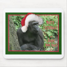 Christmas Gorilla Mousepad