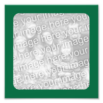 Christmas Green Bordered Photo