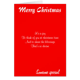 Someone Special Christmas Cards &amp; Invitations | Zazzle.co.uk