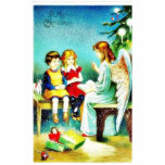 Christmas greeting with an angel telling bible nar photo sculptures