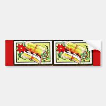 Christmas greeting with bible bumper sticker