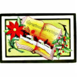 Christmas greeting with bible photo cut out