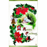 Christmas greeting with scenary acrylic cut out