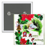 Christmas greeting with scenary pins