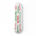 Christmas Greetings from Around the World skateboards