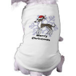 Christmas Greyhound / Whippet / Italian Greyhound Pet T-shirt