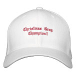 Christmas Grog Champion!! embroidered hats